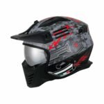 SWAY SW X2 TOKYO TROOPER Black Red Moduler Kask