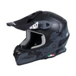 SWAY SW 617 MATT CRAK Black Grey Cross Kask - Görsel 2