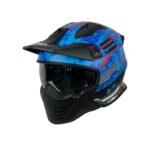 SWAY SW X2 TOKYO TROOPER Blue Red Moduler Kask