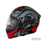 Çift Vizörlü Çene Açılır Motosiklet Kaskı – H1 Kırmızı