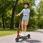 Onvo KX-03 Elektrikli Çocuk Scooter - 200W - 18 Km/S Hız - Kırmızı - Görsel 2