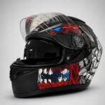 FULL FACE KASK MAT BLACK MONSTER