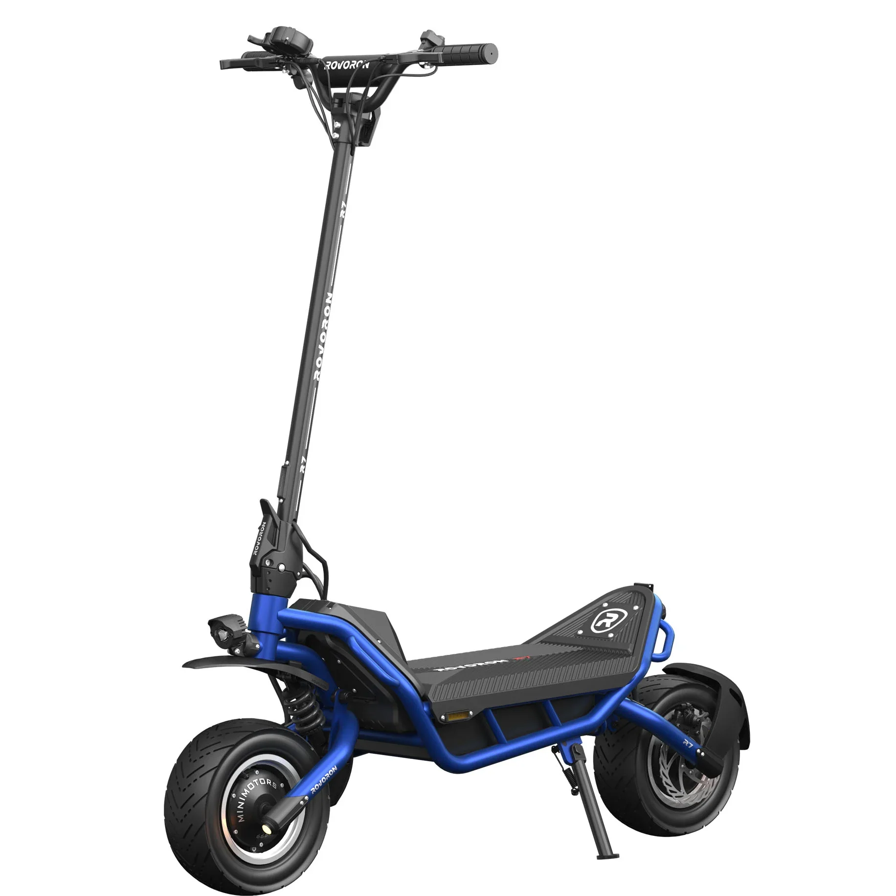 ROVORON-R7-BLUE Rovoron R7 Elektrikli Scooter Mavi – 60V 42.4Ah Samsung, 120 Km Menzil - Görsel 1