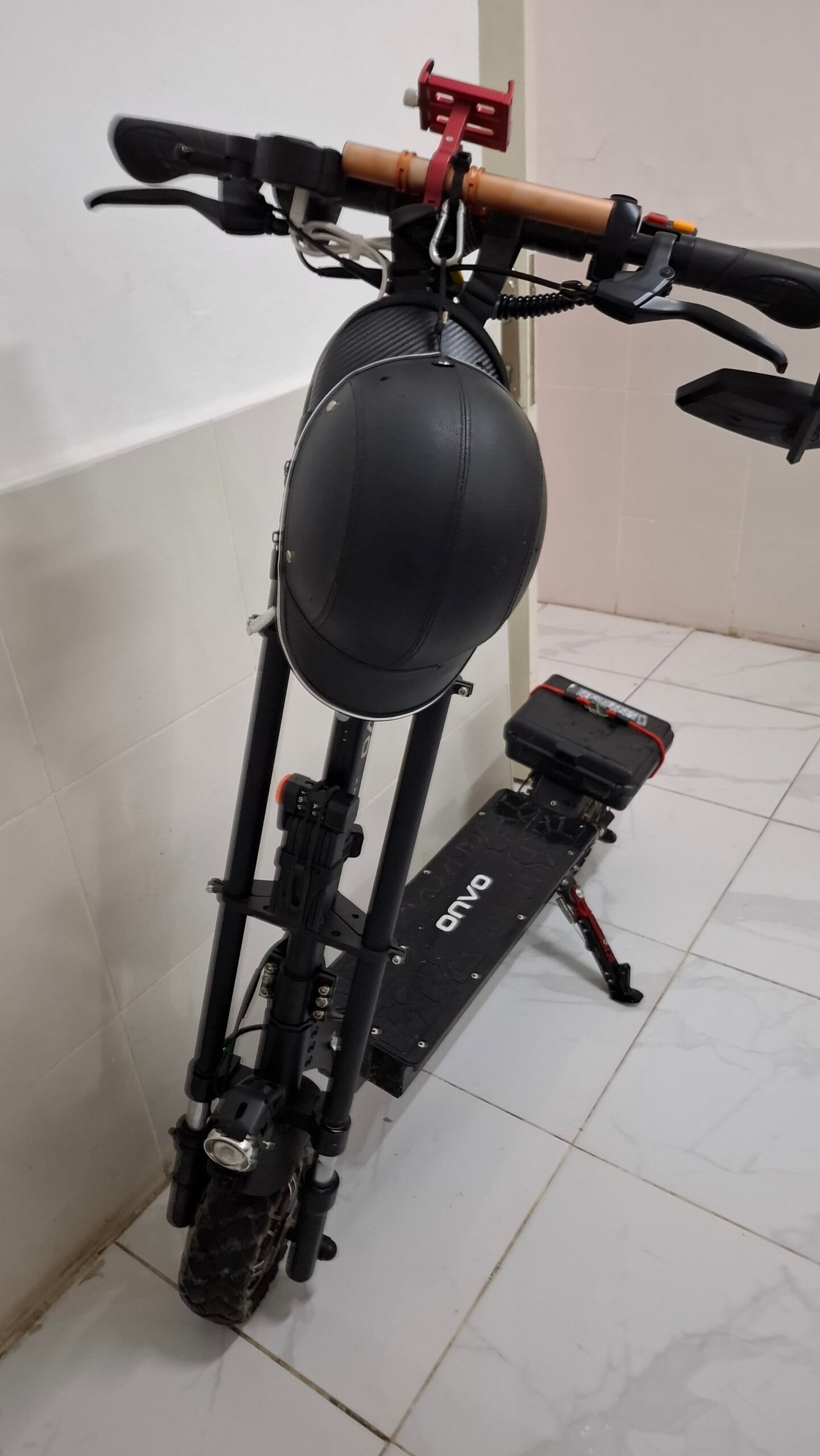 onvo 13x plus 440km de.gidon güçlendirme,bagaj,kilit,kask,ayaklık.vs.