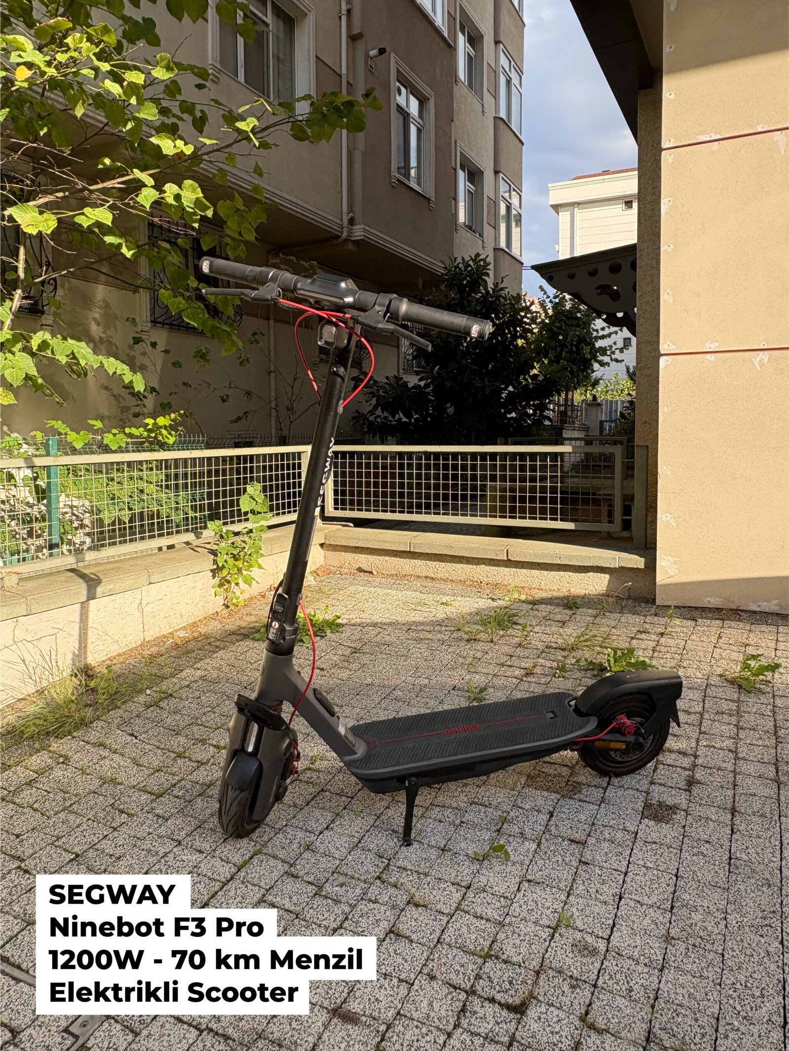 SEGWAY Ninebot F3 Pro 1200W + Ekipman + Premium Bakım Paketi